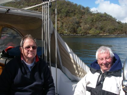 At anchor in Loch Droma Buidhe