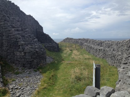 Between two of the lines of fortification