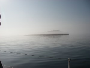 Fog again as we leave Lagavulin