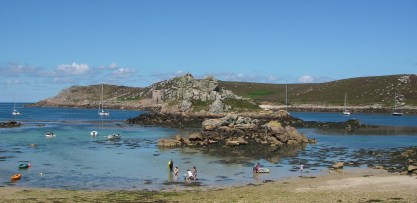 Beach by the pub on Bryher