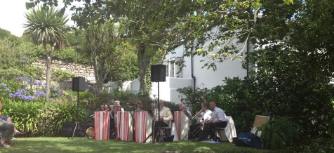 The band at the vicarage garden fete