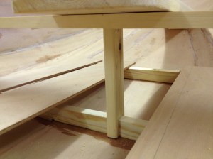 One of the added stanchions