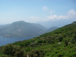 Cephalonia seen from its close neighbour, Ithaca.