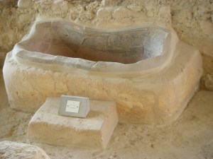 A bath in Nestor's Palace - the domesticity that can bring an ancient site to life.