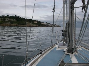 Approaching Dalkey, on the southern end of Dublin Bay