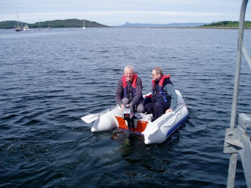 Peter and Tony heading off to Pepper for the next leg of the cruise