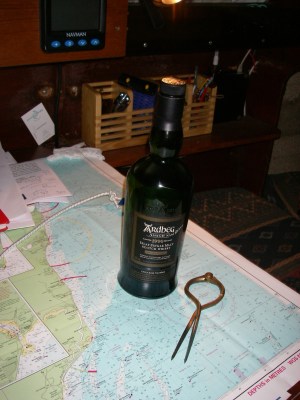 back at Walton, with souvenir from Scotland