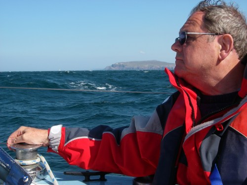 Tony with the Cape behind him