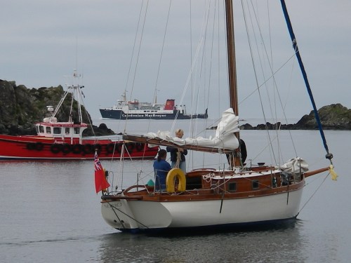 The channel into Port Ellen marina