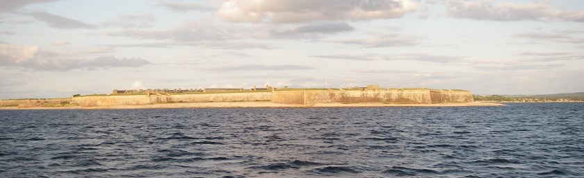 Fort George, at the narrows approaching Inverness.
