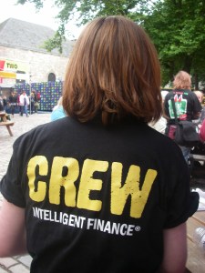 Georgia's uniform at the Pleasance - nothing to do with my boat!