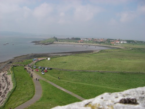 The drying bay near the main settlement with the anchorage on the left, and Spring Fever just visible.