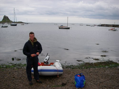 Landing on Holy Island