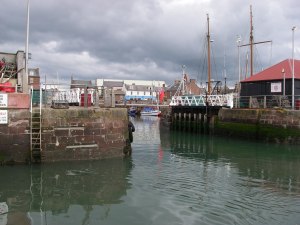 The lock gate at Arbroath