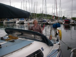 Chris on board at Oban