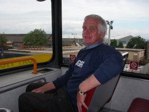 Peter Finch on the bus from Granton