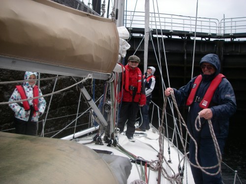 Preparing to leave Laggan Loch