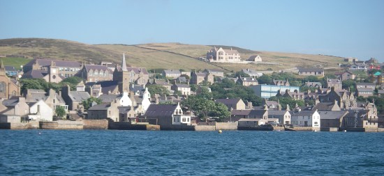 Stromness in the sun as we left