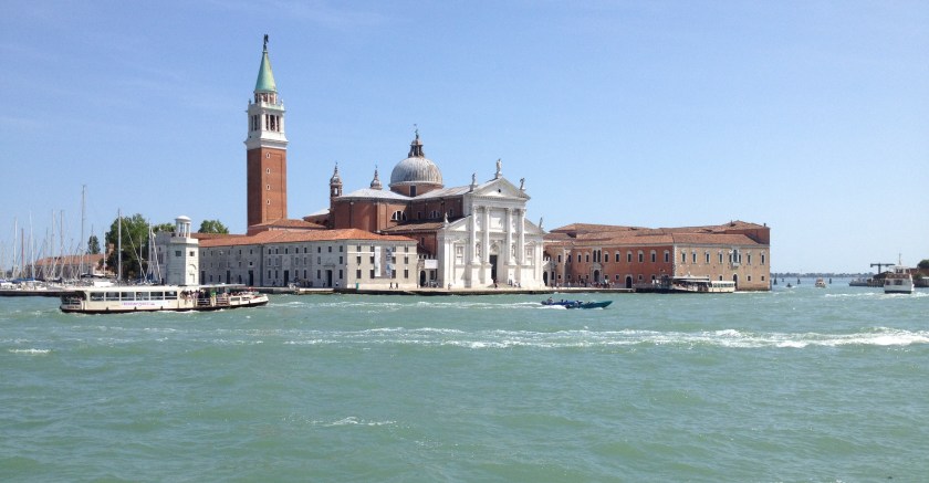 San Georgio, with the marina on the left